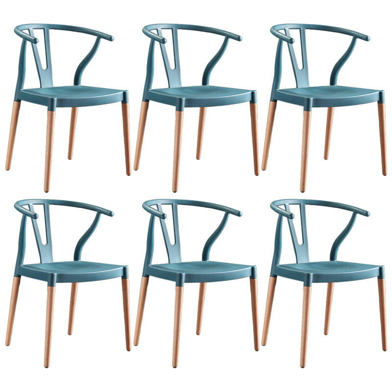 Chaise d'intérieur avec base en bois, chaise d'appoint Wishborn de 22 pouces de large avec 4 pieds pour restaurant