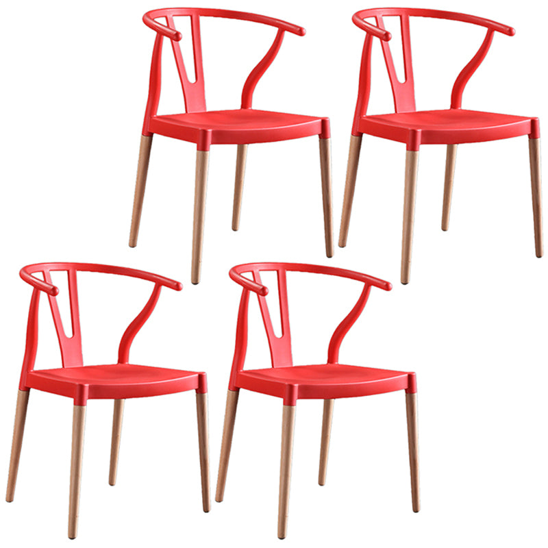 Chaise d'intérieur avec base en bois, chaise d'appoint Wishborn de 22 pouces de large avec 4 pieds pour restaurant