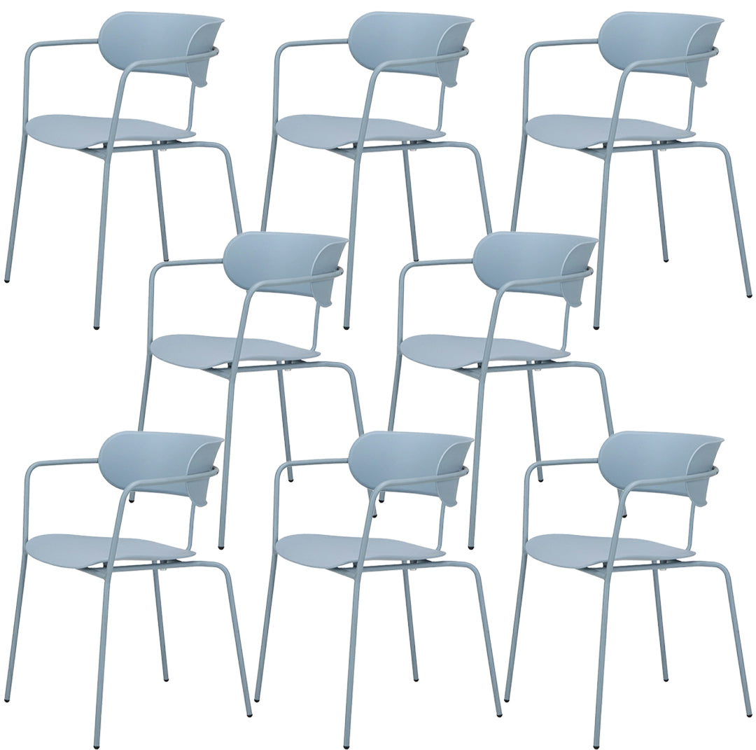 Fauteuil de salle à manger à dossier ouvert industriel, fauteuil de salle à manger mental de cuisine