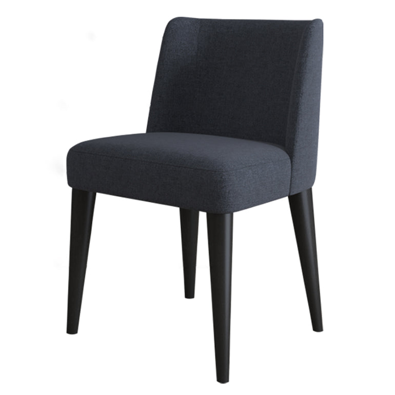 Scandinavian Ash Parsons Chair Gray Wood Dressing Chair in Natural Walnut