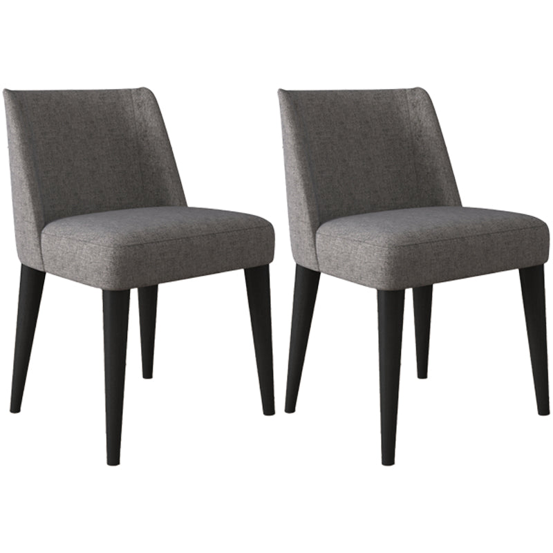 Scandinavian Ash Parsons Chair Gray Wood Dressing Chair in Natural Walnut