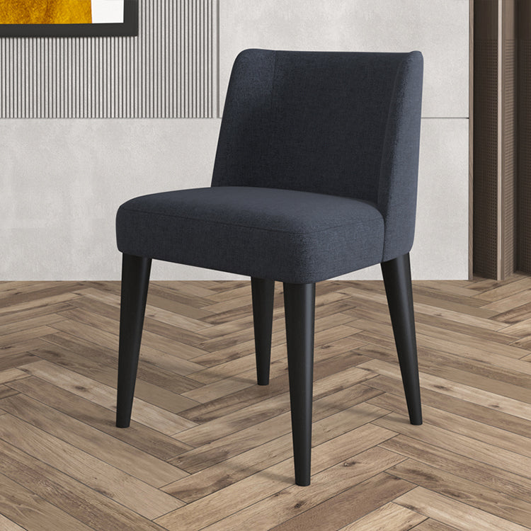 Scandinavian Ash Parsons Chair Gray Wood Dressing Chair in Natural Walnut