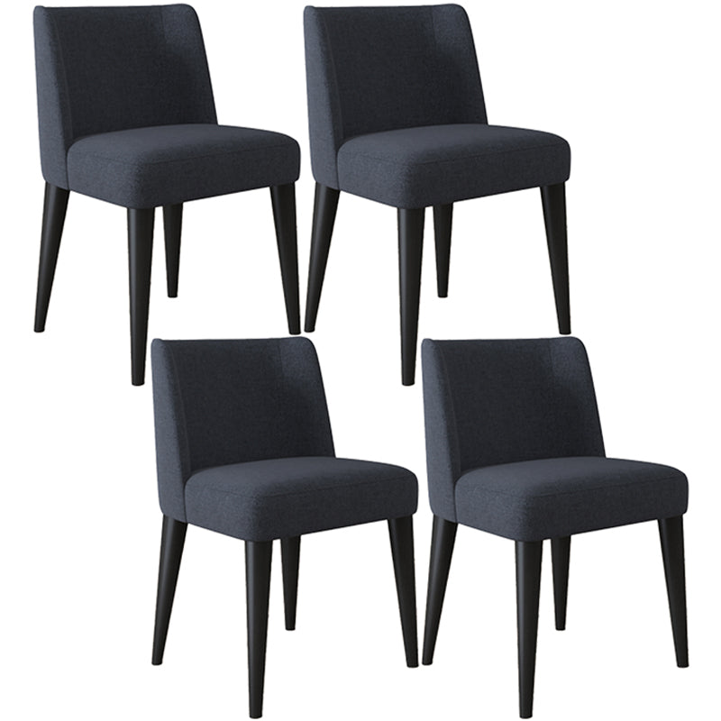 Scandinavian Ash Parsons Chair Gray Wood Dressing Chair in Natural Walnut