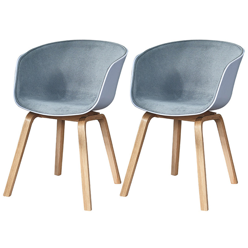 Fauteuil de salle à manger à dossier solide blanc moderne, fauteuil de cuisine en bois