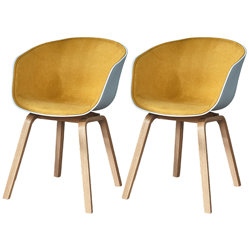 Fauteuil de salle à manger à dossier solide blanc moderne, fauteuil de cuisine en bois