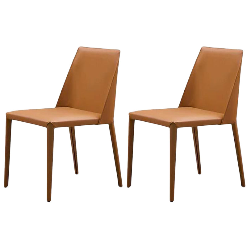 Chaise de salle à manger moderne de 18 po de large, à dossier solide, avec 4 pieds, pour un usage domestique