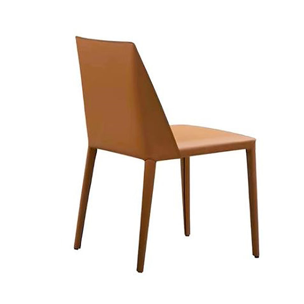 Chaise de salle à manger moderne de 18 po de large, à dossier solide, avec 4 pieds, pour un usage domestique