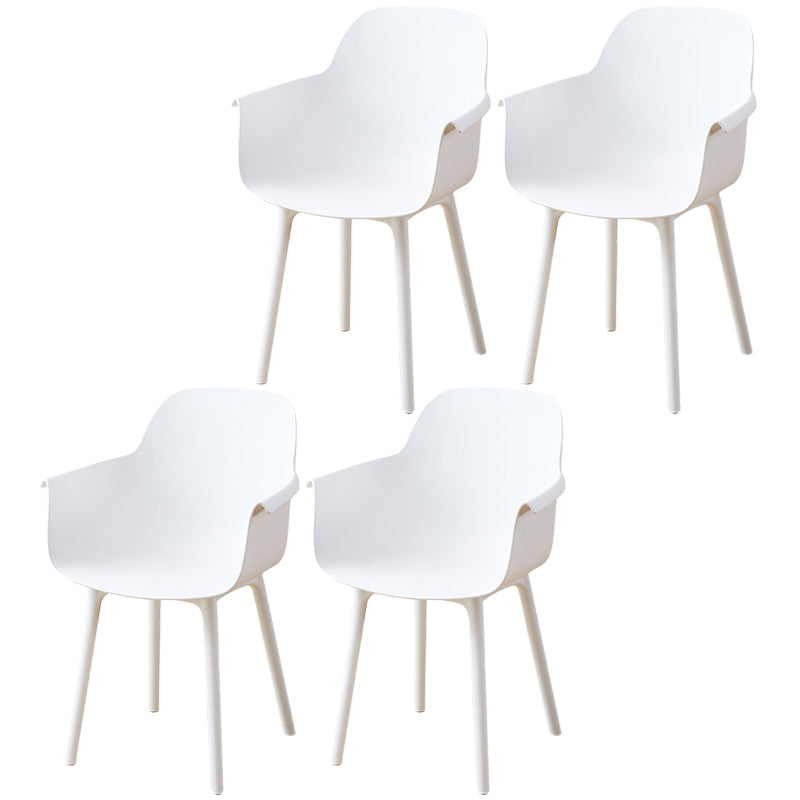 Sedia braccio da pranzo scandinavo sedia posteriore con gambe in legno per uso domestico