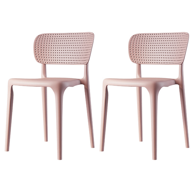 Chaise de restauration en plastique contemporain 16.5 '' Chaise latéral ouverte de grande envergure pour un usage domestique