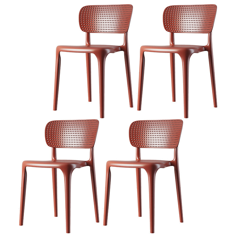 Chaise de restauration en plastique contemporain 16.5 '' Chaise latéral ouverte de grande envergure pour un usage domestique