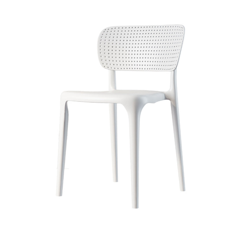 Chaise de restauration en plastique contemporain 16.5 '' Chaise latéral ouverte de grande envergure pour un usage domestique