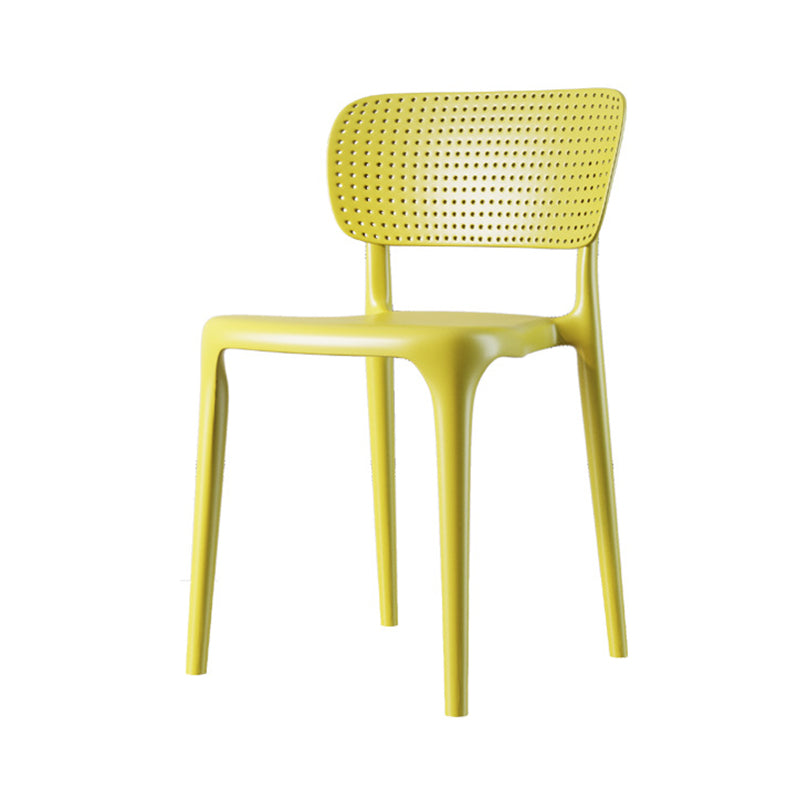 Chaise de restauration en plastique contemporain 16.5 '' Chaise latéral ouverte de grande envergure pour un usage domestique