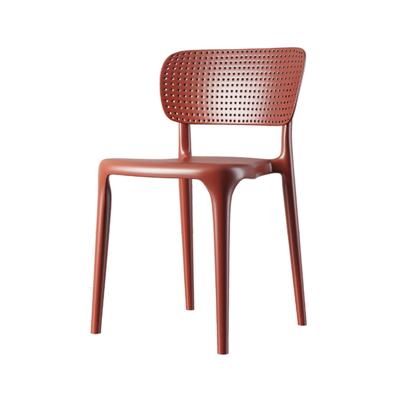 Chaise de restauration en plastique contemporain 16.5 '' Chaise latéral ouverte de grande envergure pour un usage domestique