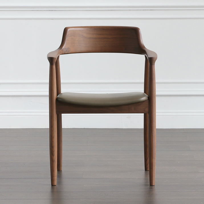 Contemporary Dining Chair 23'' Wide Open Side Chair with 4 Wood Legs for Home Use