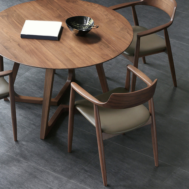 Contemporary Dining Chair 23'' Wide Open Side Chair with 4 Wood Legs for Home Use