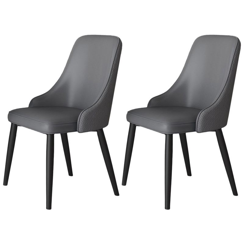 Metal Modern Dining Side Chair with Color Cushion Parsons Chair for Home