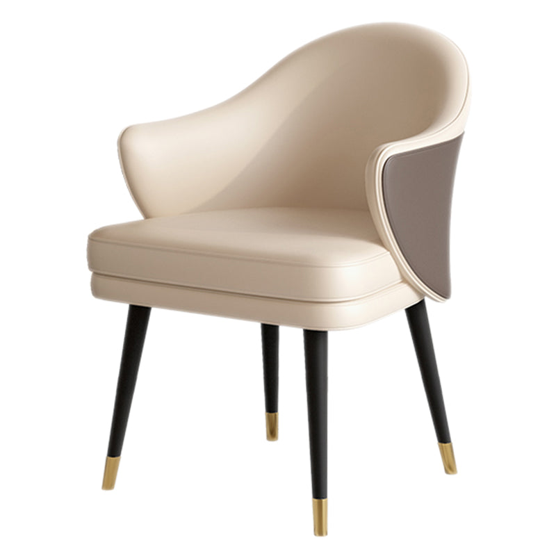 Chaise Parsons d'intérieur en bois de style contemporain de 25 po de largeur