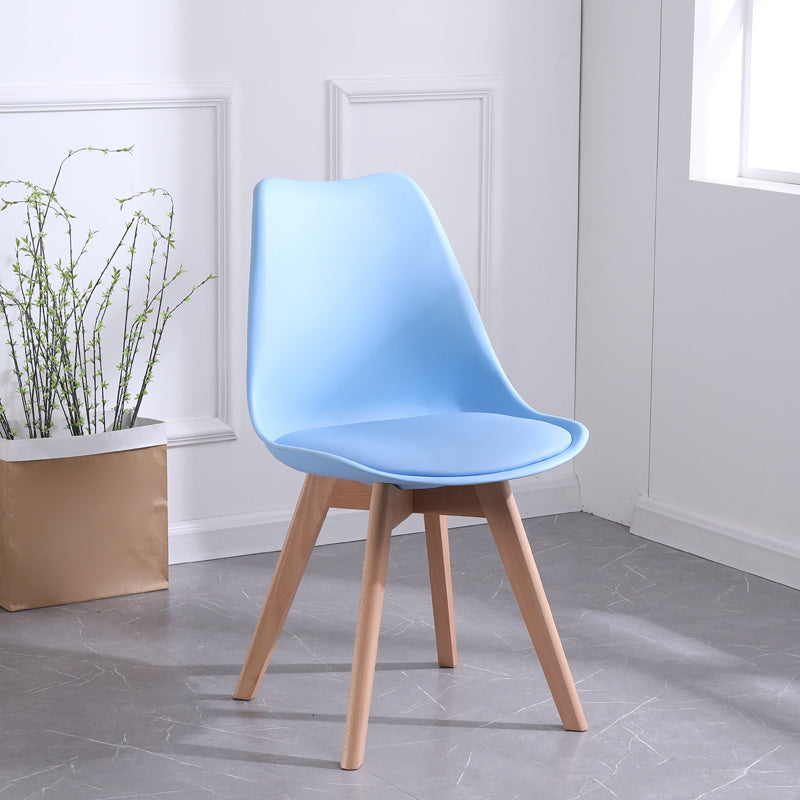 Scandinavian Style Wood Side Chair Set Dining Room Side Chair with Natural Leg