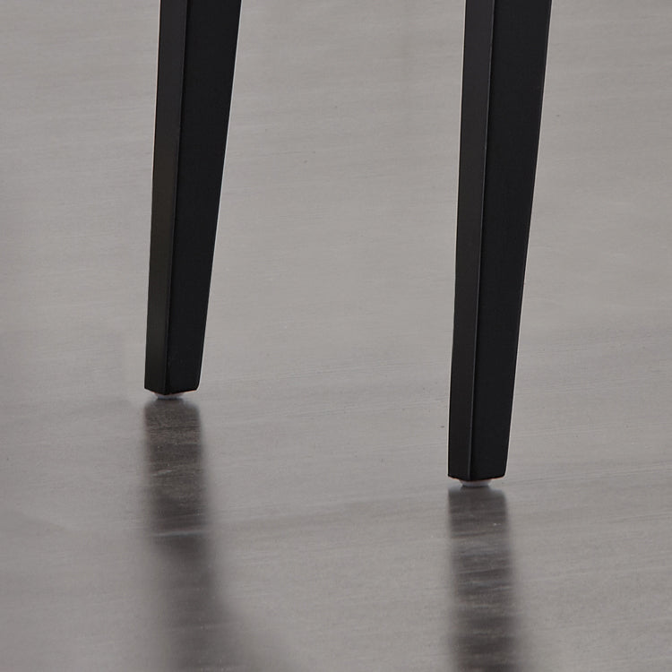 Contemporary Solid Wood Armless Dining Chairs Open Back Dining Side Chair