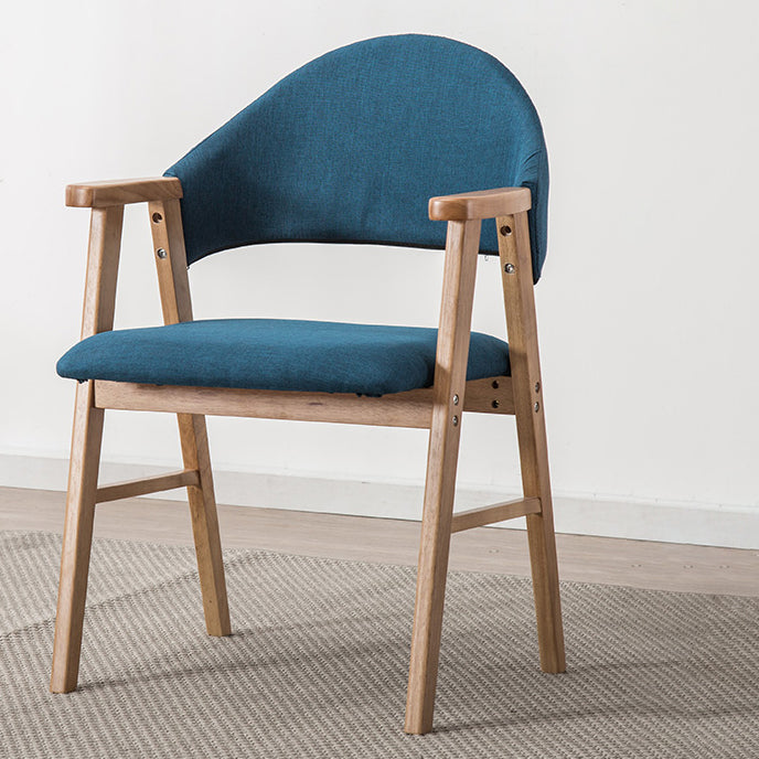 Chaise d'intérieur en bois de style moderne, chaises latérales de salle à manger à dossier ouvert de 20 pouces de large