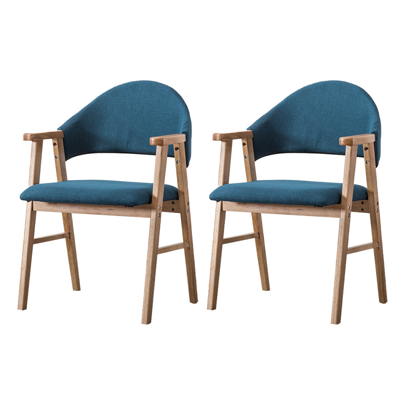 Chaise d'intérieur en bois de style moderne, chaises latérales de salle à manger à dossier ouvert de 20 pouces de large