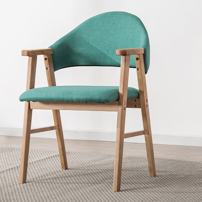 Chaise d'intérieur en bois de style moderne, chaises latérales de salle à manger à dossier ouvert de 20 pouces de large