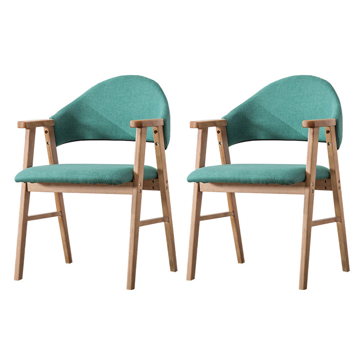Chaise d'intérieur en bois de style moderne, chaises latérales de salle à manger à dossier ouvert de 20 pouces de large