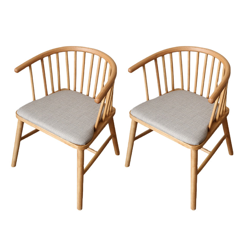 Minimalist Wooden Base Indoor Chair 21''Wide Winsor Chair with 4 Legs for Restaurant
