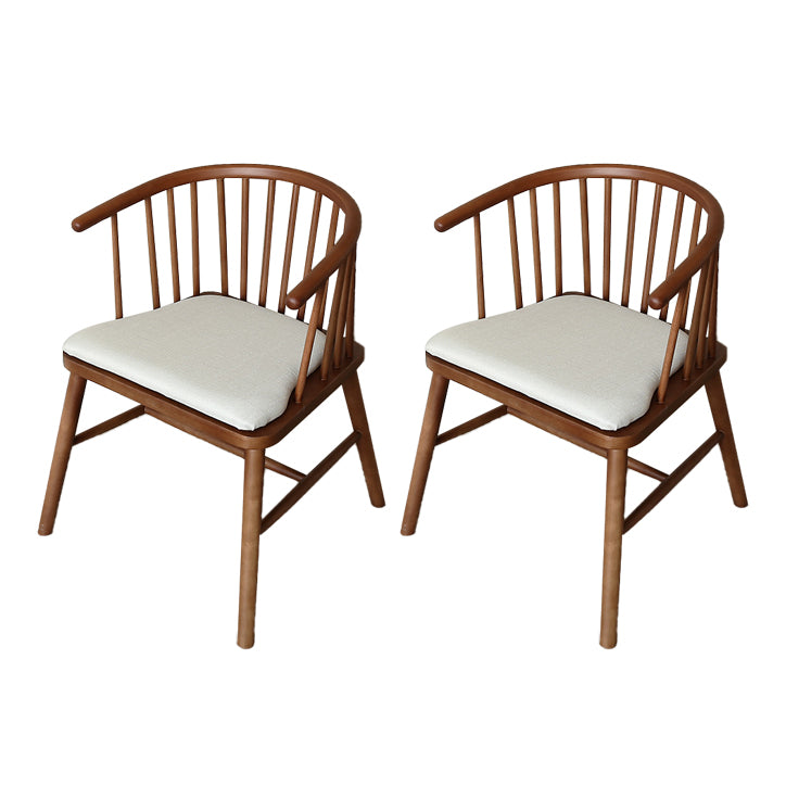 Minimalist Wooden Base Indoor Chair 21''Wide Winsor Chair with 4 Legs for Restaurant