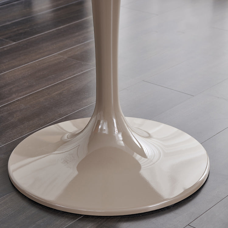 Sintered Stone Modern DiningRoomTableSet with Round Table and Pedestal Base Dinette Set