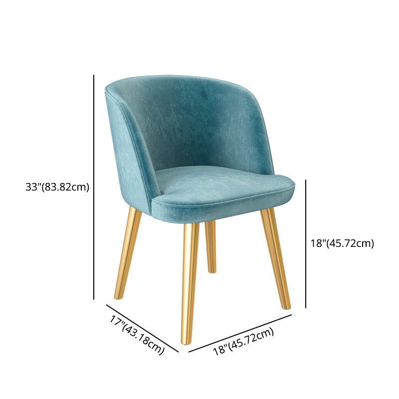 Scandinavian Dining Table Set with Marble Dining Table and Padded Chairs