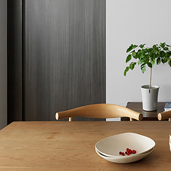 Rectangle Industrial Style DiningRoomTableSet Solid Wood Top DiningSet with 4 Legs Table