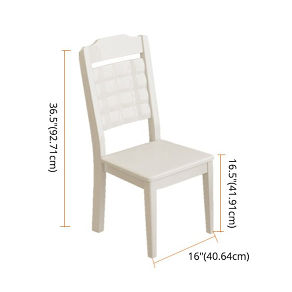 Contemporary Style Marble Dining Set with White Fixed Table and 4 Legs Base for Home Use