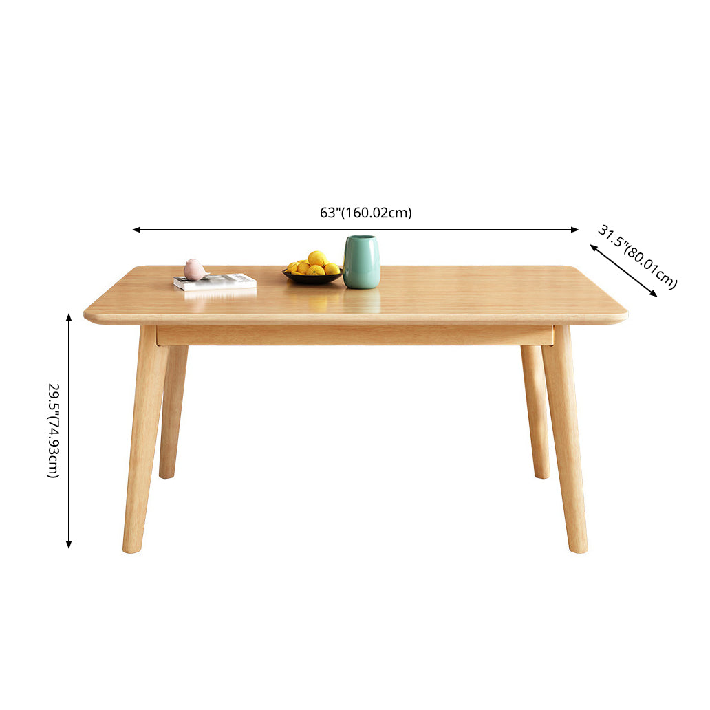 Contemporary Style Dining Room Set with Solid Wood Dining Table and Chairs