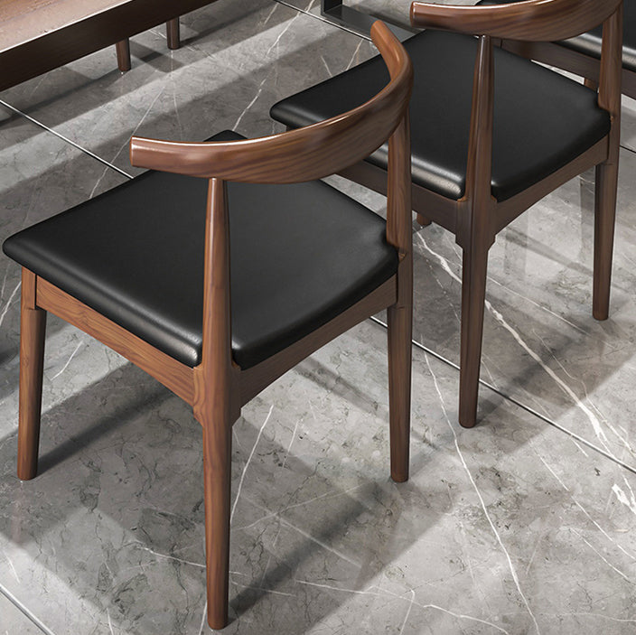 Industrial Solid Wood Rectangle Shape Dining Furniture 2 Wood Legs Table Formal for Home