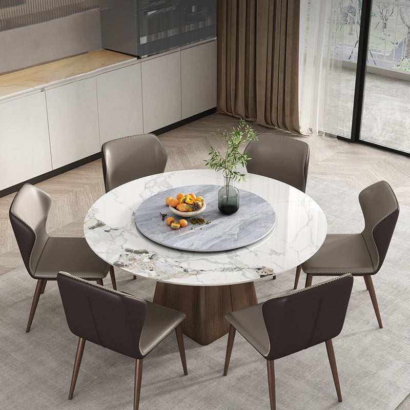 Contemporary Round Shape Dining Set Sintered Stone Top Dining Table Furniture for Restaurant
