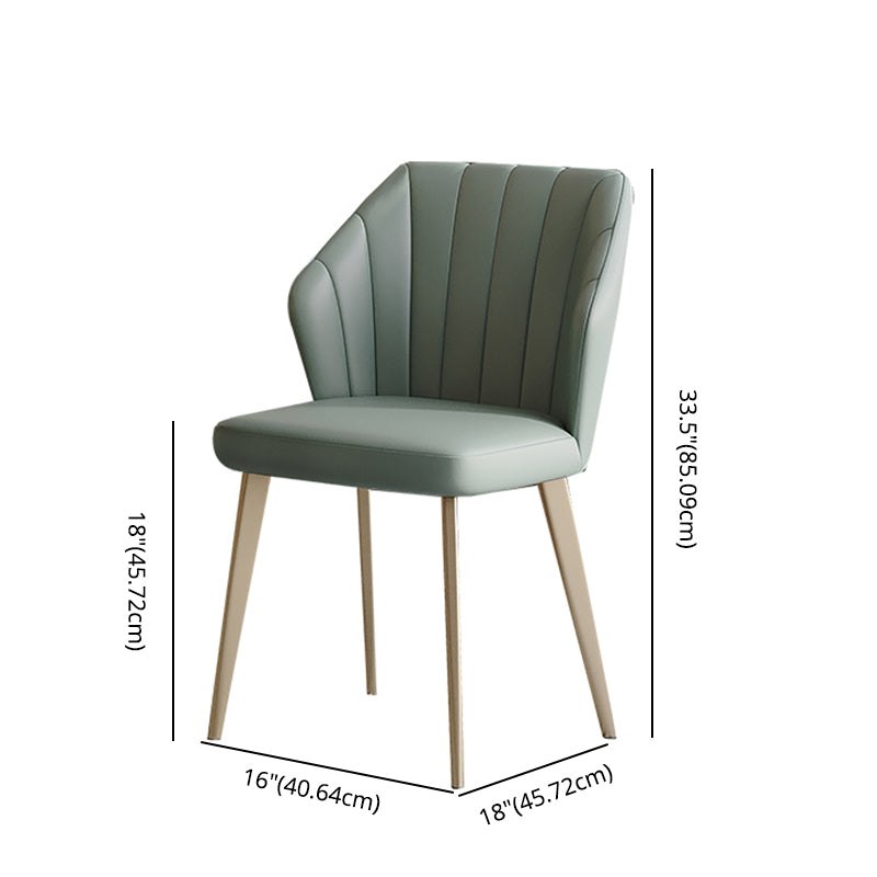 Contemporary Table Dining Set with Sintered Stone Table and Upholstered Chairs