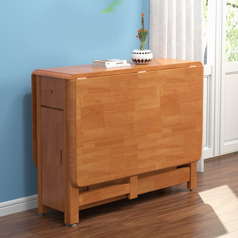 Modern Standard Height Solid Wood Dining Table Rectangle Dining Room Set For Home Use