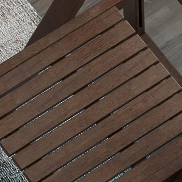 Standard Solid Wood Dining Set with Black Wood Space-Saving Design Legs for Dining Furniture