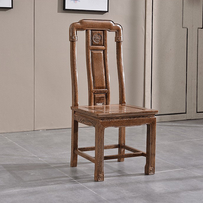 Traditional Style Solid Wood Dining Room Set with Fixed Rectangle Shape Table and 4 Legs Base