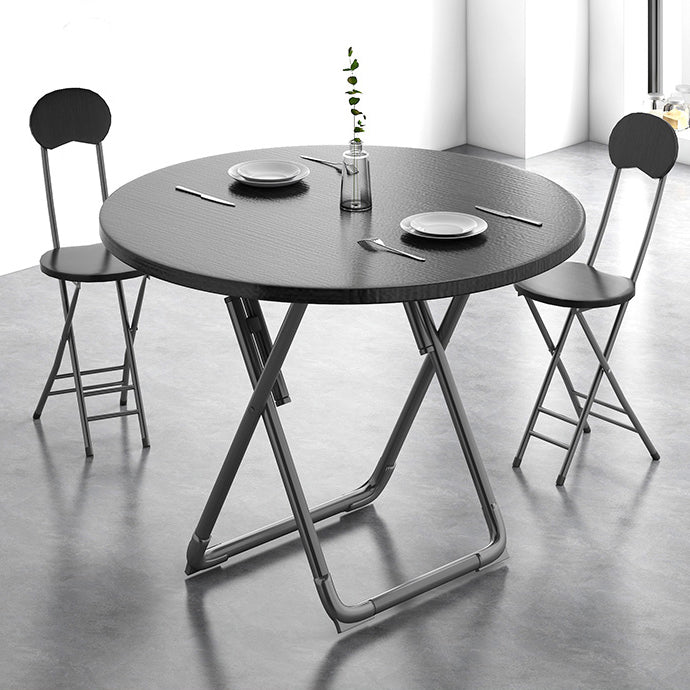 Modern Style Kitchen Dining Set Wood Top Dining Furniture Set with Double Pedestal Base