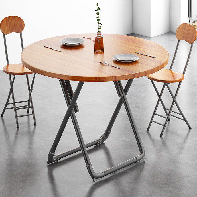 Modern Style Kitchen Dining Set Wood Top Dining Furniture Set with Double Pedestal Base