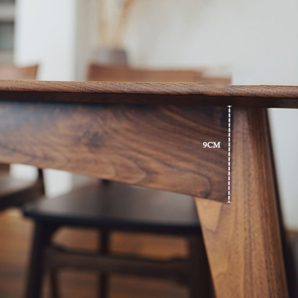 Traditional Style Solid Wood Dining Set with Traditional Height Table and 4 Legs Base