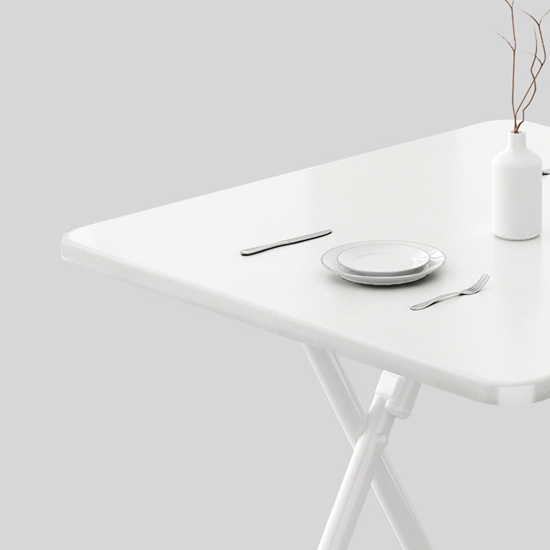 Modern Foldable DiningRoomTableSet with Double Pedestal Base Kitchen Dining Furniture