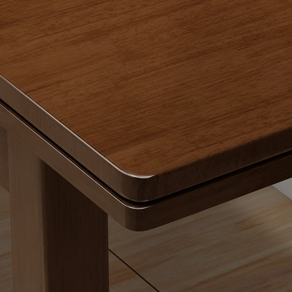 Traditional Solid Wood Dining Room Set with Rectangle Table Home Use Dining Table Furniture