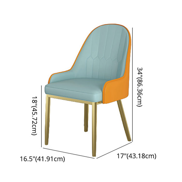 Scandinavian Style Dining Room Set Sintered Stone Top Dinette Set with Metal 4 Legs Base