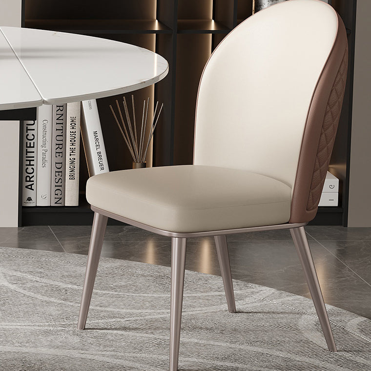 Modern Sintered Stone White Dining Room Set Space-Saving Design Dining Table Furniture