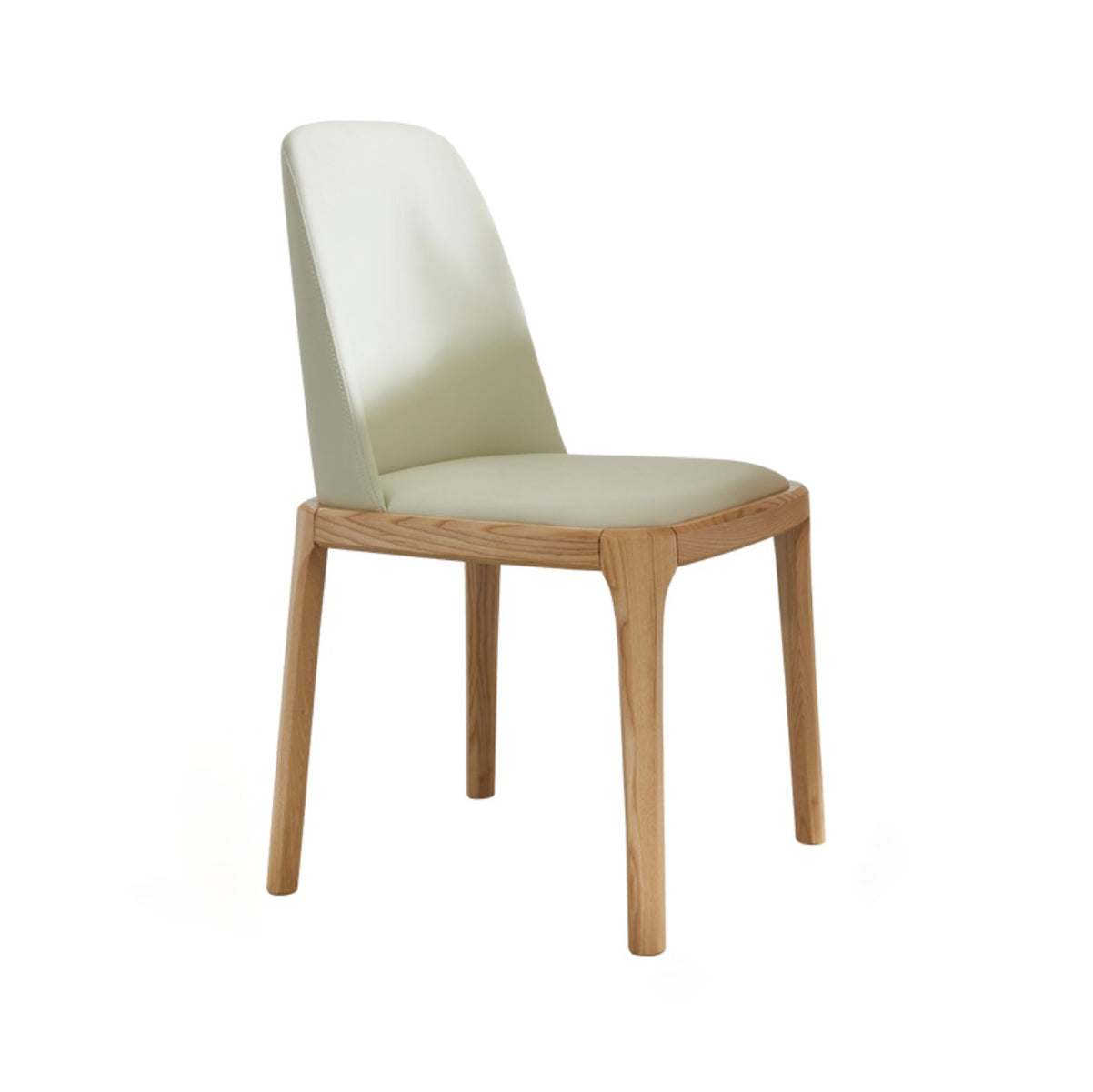 Standard Sintered Stone Top Dining Set with Light Brown Solid Wood Legs for Dining Furniture