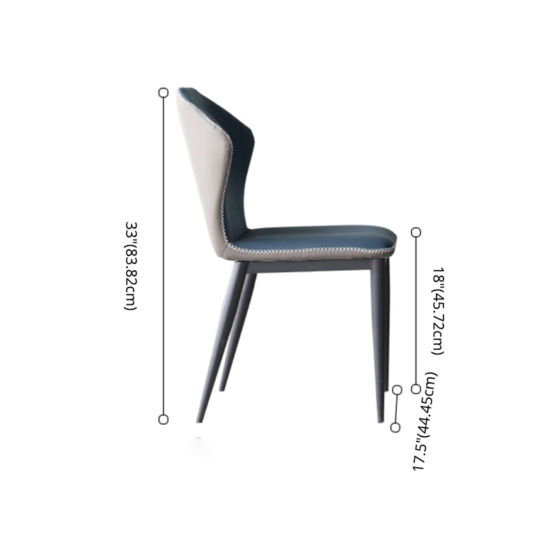 Minimalist Style Dining Table Set with Rectangle Shape Table and Upholstered Chairs