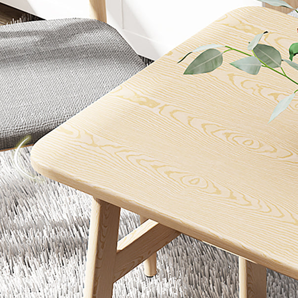 Modern Wood Top Rectangle Shape Dining Furniture 4 Wood Legs Table for Dining Room Furniture